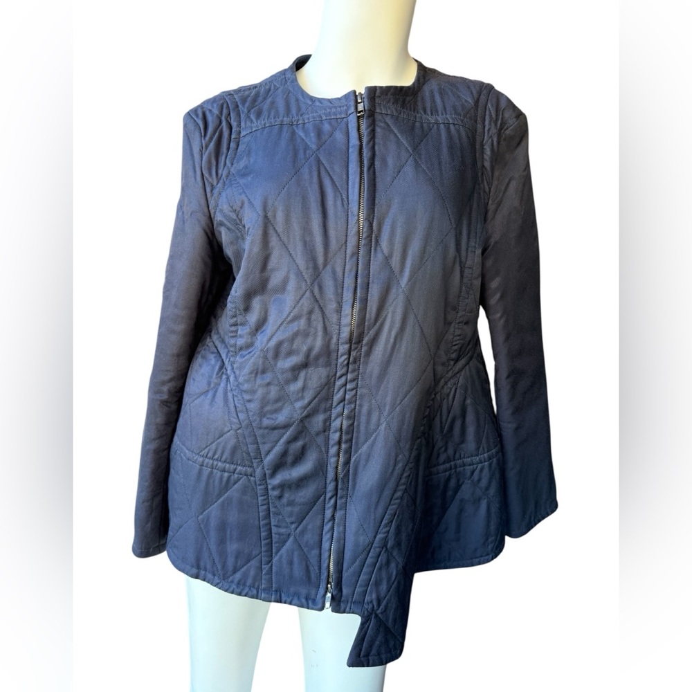 MARNI WINTER 2010 Navy Quilted Jacket 42